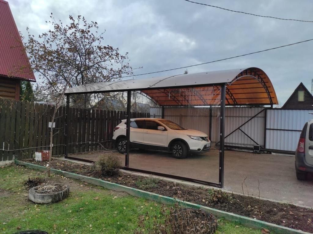 Прозрачные шторы ПВХ для навеса под автомобиль в Реутове